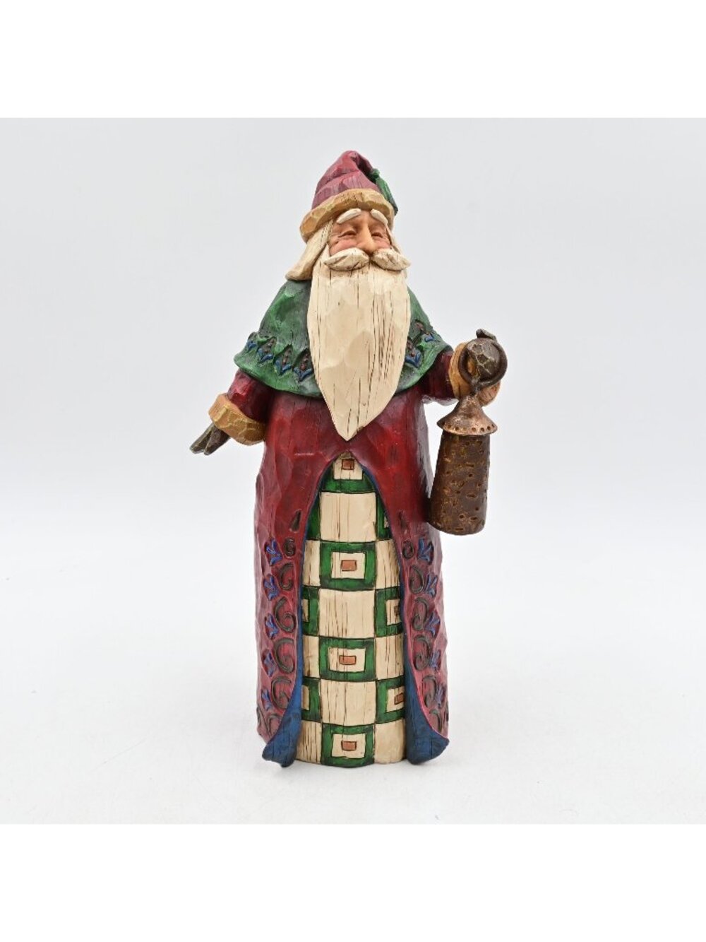 Jim Shore Santa Claus With Lantern Heartwood Creek #B105535 Vintage 2002